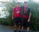 nos deux membres : David et Brian, 1er et 3&egrave;me en Junior