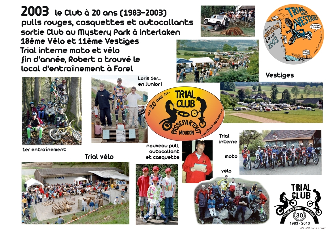 2003, le Club a 20 ans !