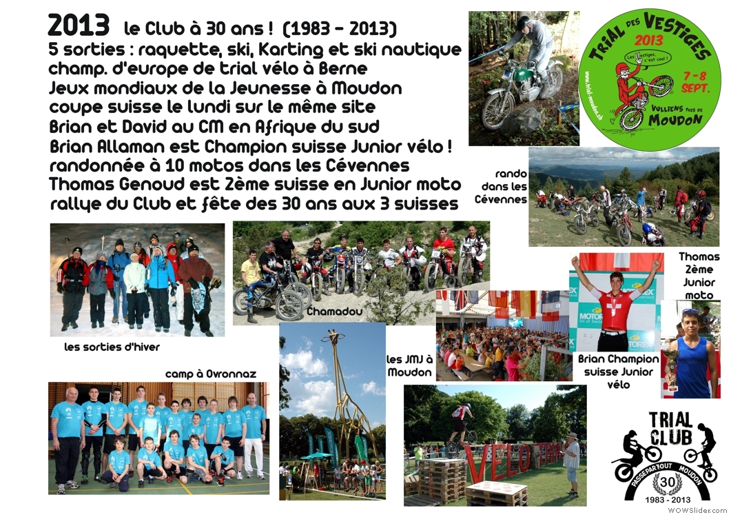 2013, le Club a 30 ans !